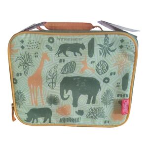 Thermos Kids Safari Print Lunch Bag - Green and Orange